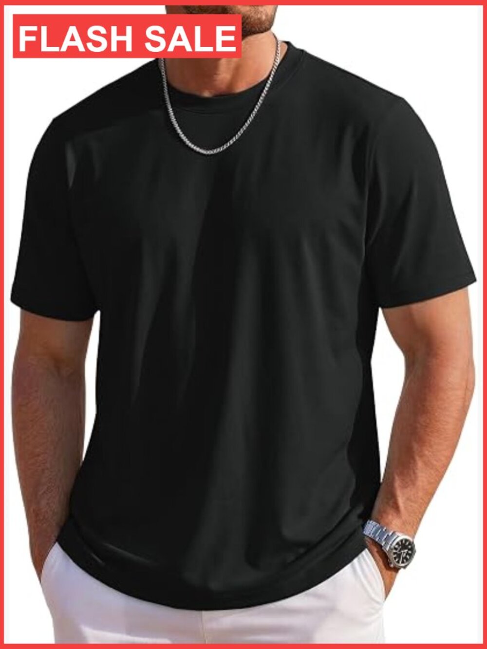 Mens UPF 80+ Sun Protection Tee Lightweight Quick Dry Short Sleeve